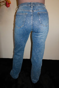 Glitter Spijkerbroek Straightleg