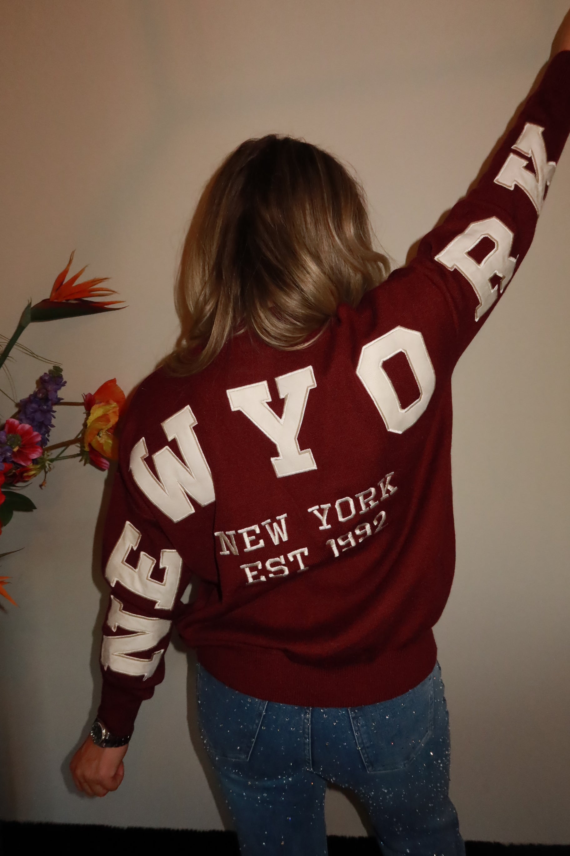 New york trui bordeux