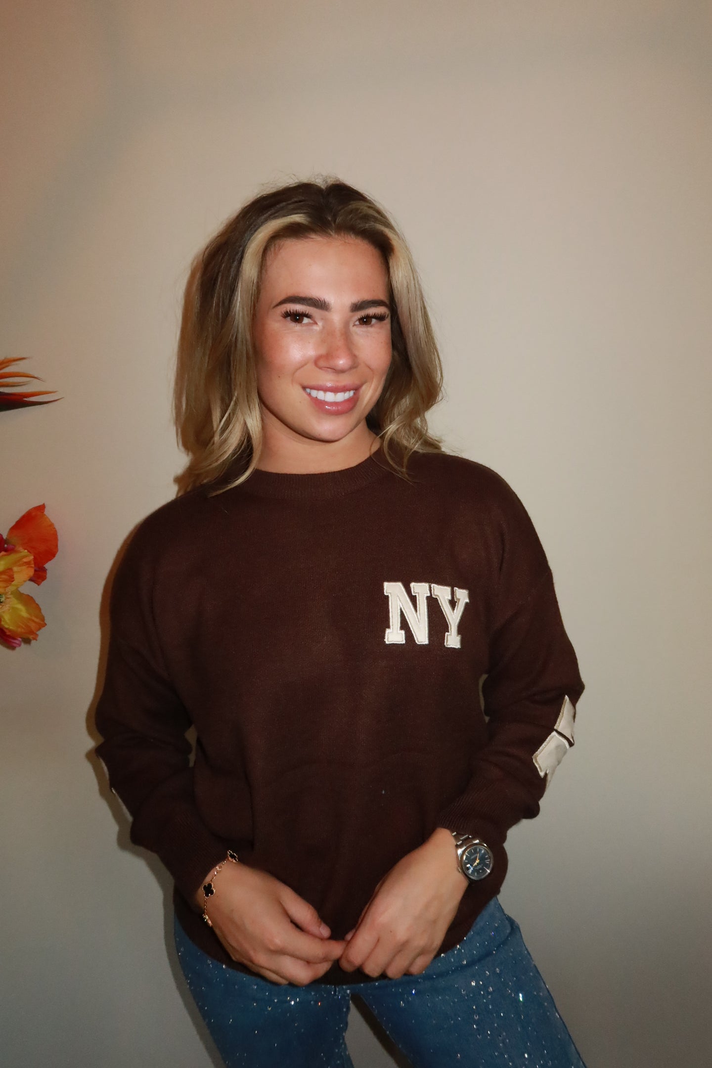 New york trui Bruin