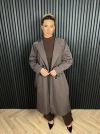Trenchcoat Liv Lang Bruin