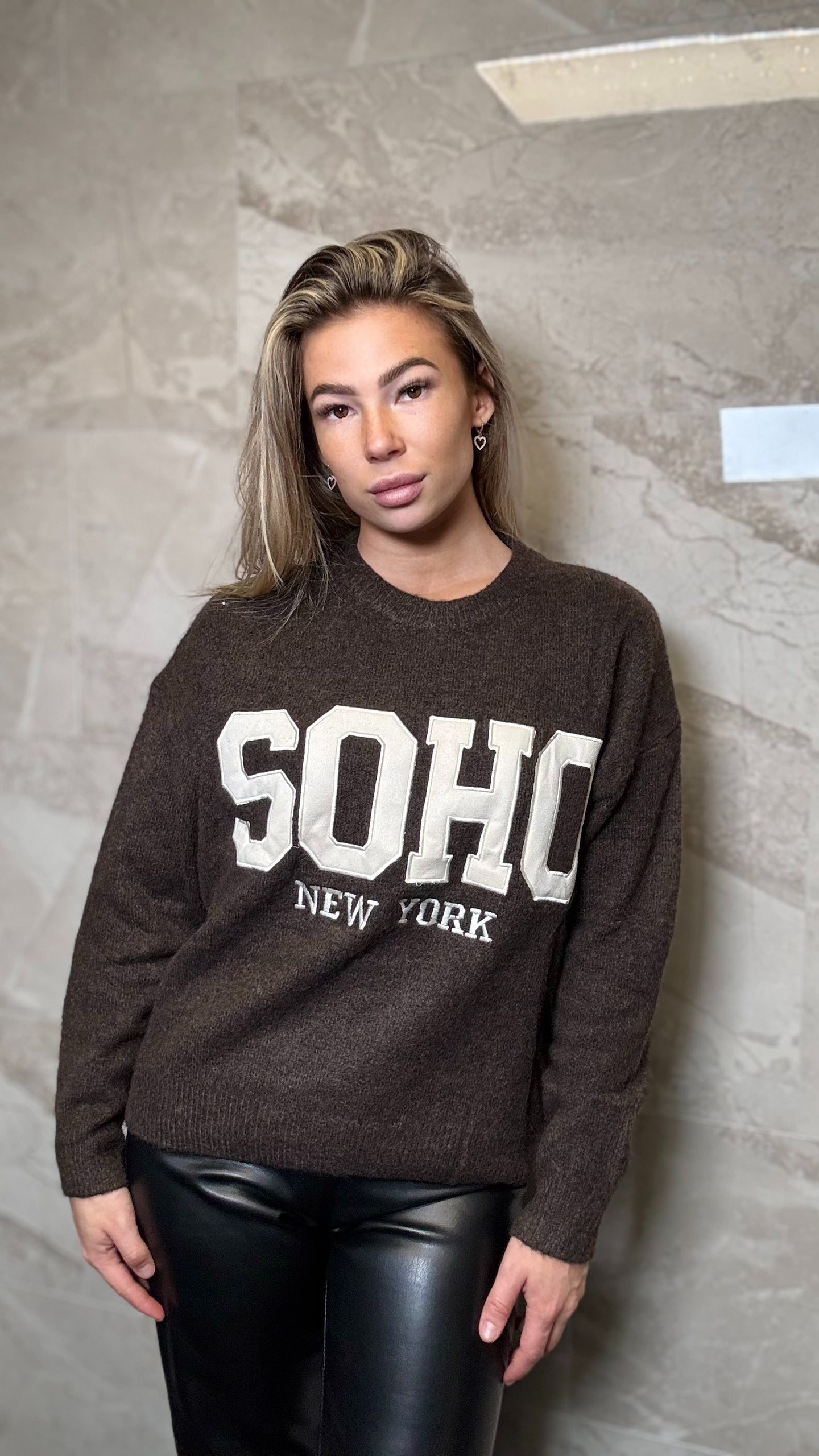Trui SOHO Bruin