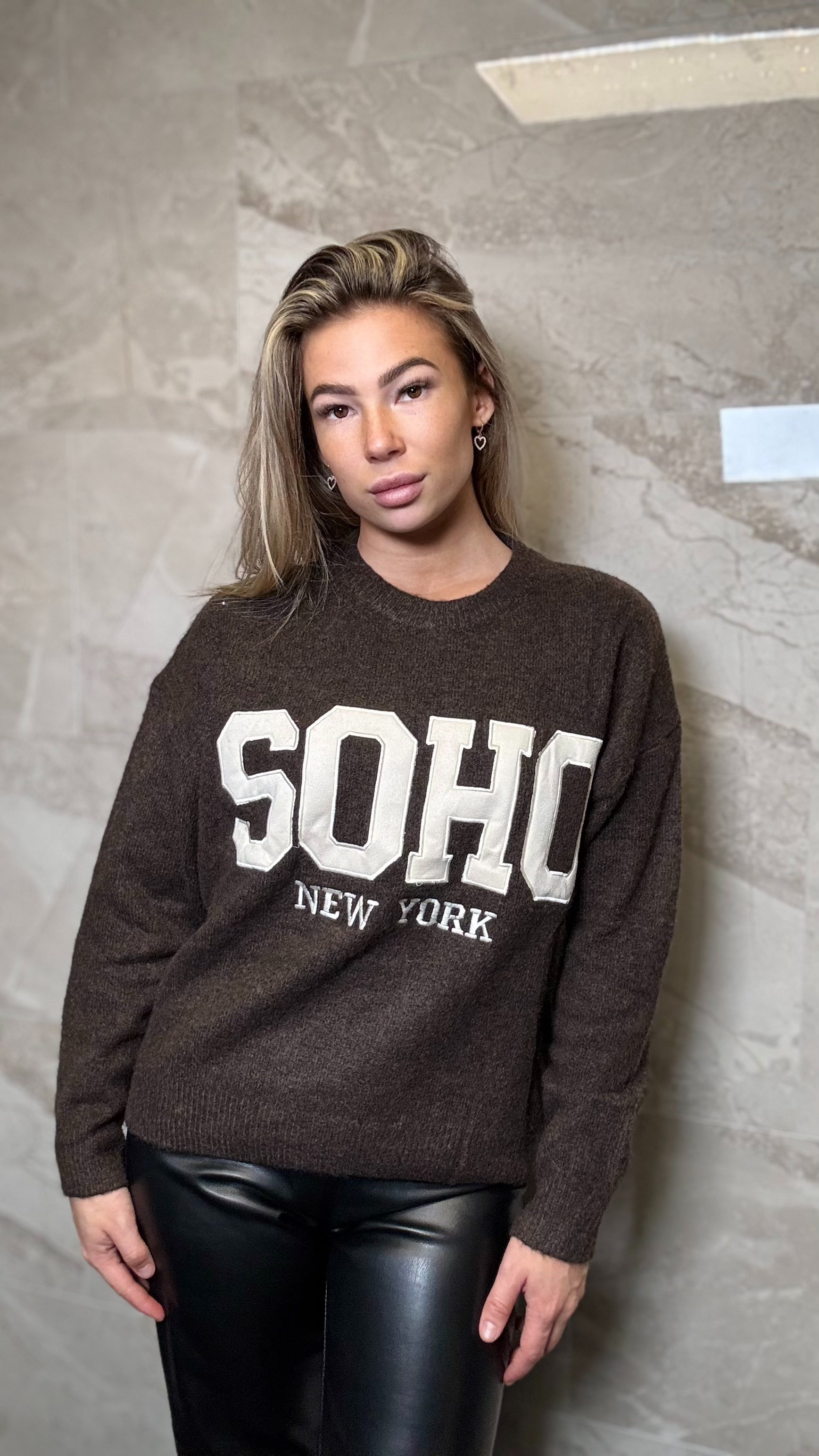 Trui SOHO Bruin