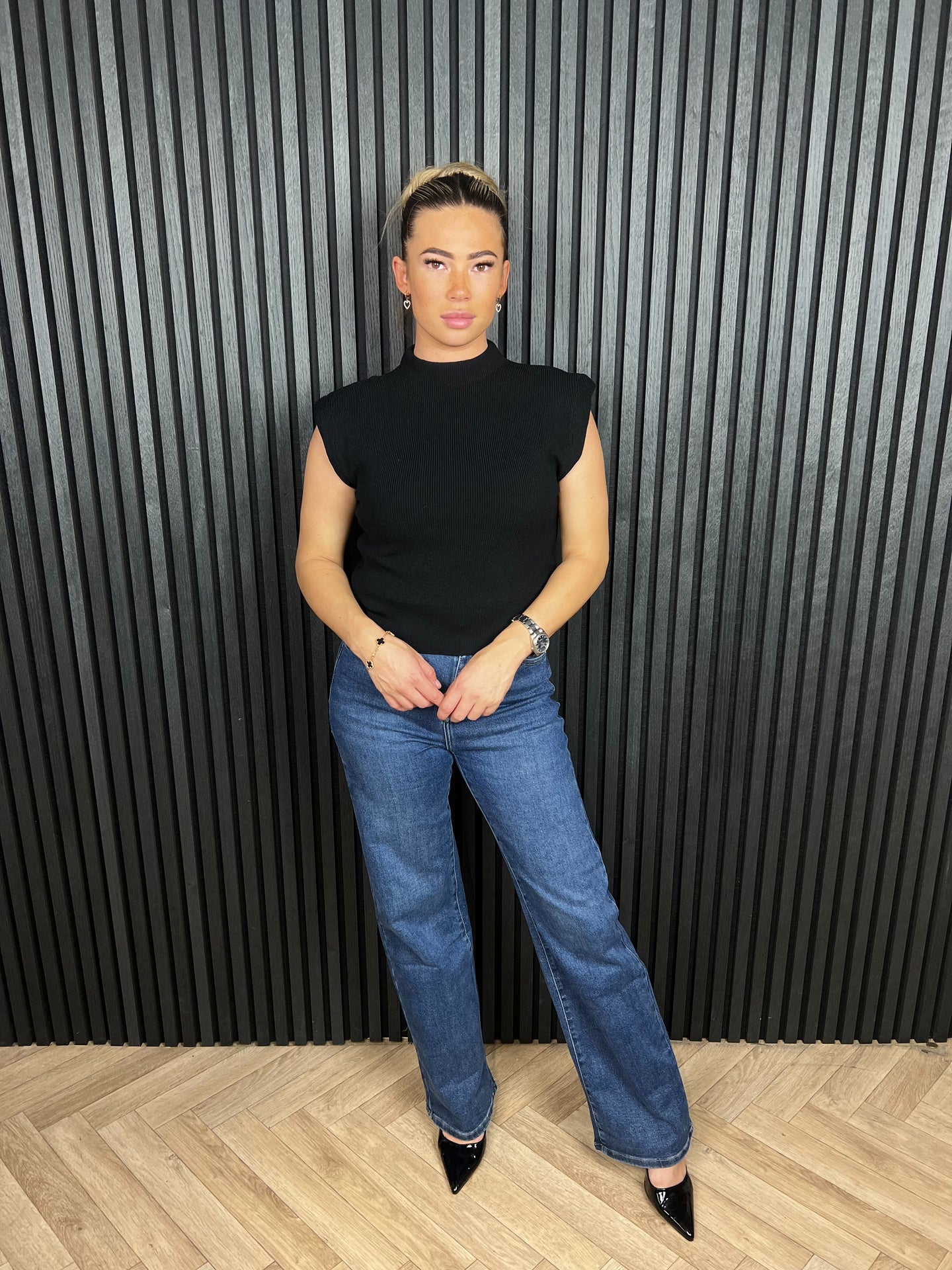 Top Basic Chloe Zwart